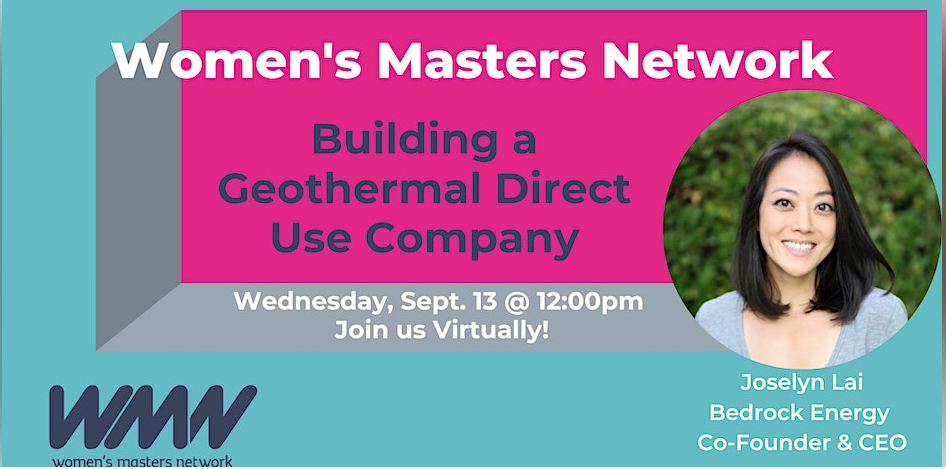 WMN Webinar, Building a Geothermal Direct Use Company